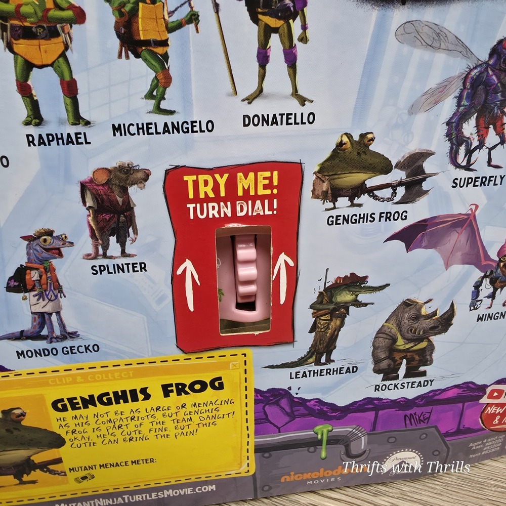 Teenage Mutant‎ Ninja Turtles - Mutant Mayhem - Genghis Frong 3" Figure - 2023 - Picture 9 of 16